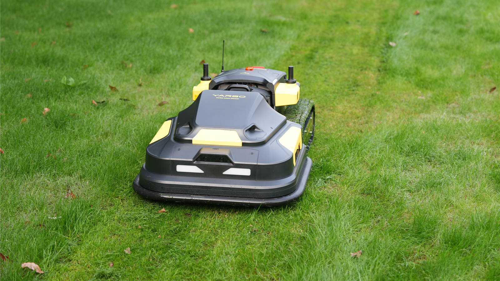 Yarbo mower on lawn